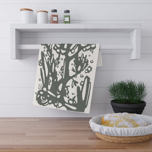 Ainsley Botanical Grey Tea Towel