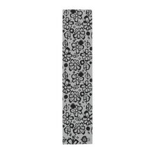 Load image into Gallery viewer, Morning Glory Black/Grey Table Runner