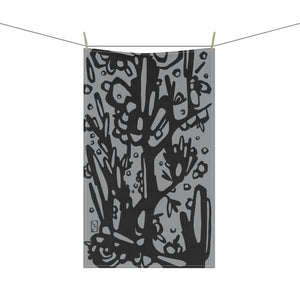 Ainsley Botanical Black/Grey Tea Towel