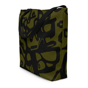 Botanika Black/Green Carryall Tote Bag
