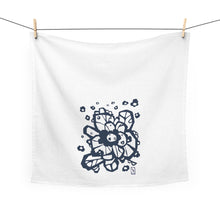 Load image into Gallery viewer, Anthea Bloom Slate Blue Dish Towel