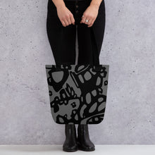 Load image into Gallery viewer, Botanika Black/Grey Tote Bag